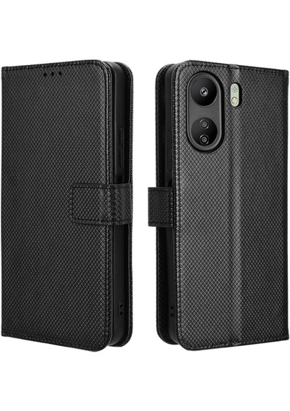 Xiaomi Redmi 13C Kart Tutucu Kapak Için Kılıf Kickstand Manyetik Cüzdan (Yurt Dışından)