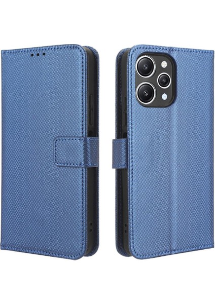 Xiaomi Redmi Için 12 4g Kart Tutucu Kickstand Manyetik Cüzdan Kapak (Yurt Dışından)