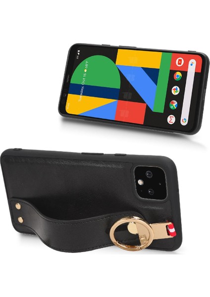 Google Pixel 4 Uyumluluk Premium Pu Deri Kolaylık Bilek Için Kılıf (Yurt Dışından)