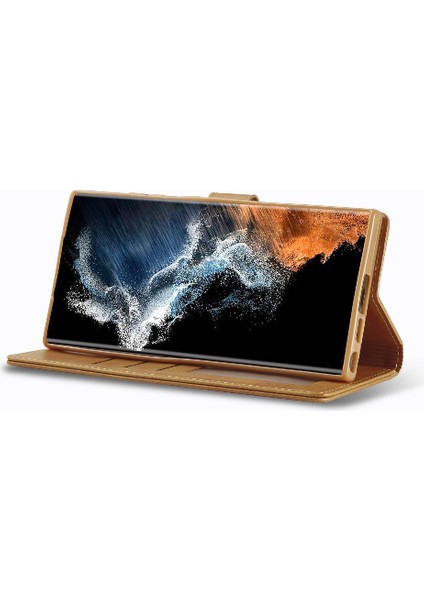 Samsung Galaxy S23 Ultra Tutucu Kart Yuvaları ile Cüzdan Buzağı Flip (Yurt Dışından) indirimleri