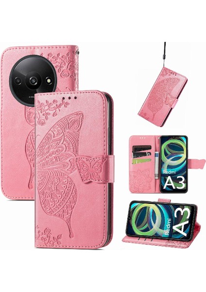 Xiaomi Redmi A3 Kelebek Cüzdan Iş Kanat Çok Renkli (Yurt Dışından) modelleri