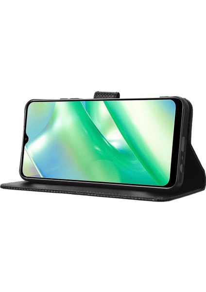 Realme C33 4g Kart Tutucu Kapak Kickstand Manyetik Cüzdan Için Kılıf (Yurt Dışından)