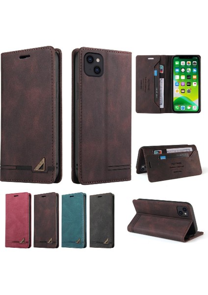 IPhone 13 Için Kılıf Premium Deri Iki Kart Yuvaları Premium Deri (Yurt Dışından) indirimleri
