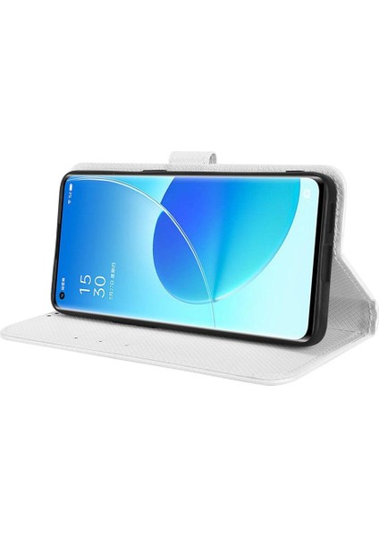 Oppo Oppo 6 5g Için Kickstand Kart Tutucu Manyetik Cüzdan Kapak (Yurt Dışından)