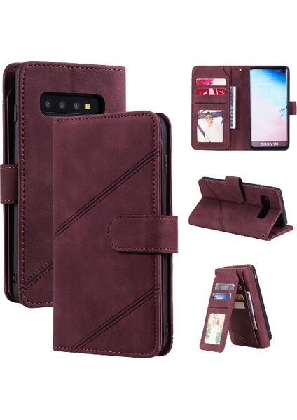 Samsung Galaxy S10 Cüzdan Flip Folio Pu Deri Manyetik Kart (Yurt Dışından)