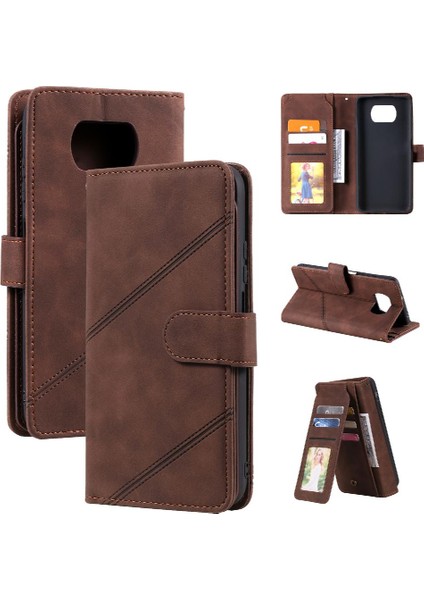 Xiaomi Poco X3/x3 Pro/x3 Nfc Manyetik Cüzdan Flip Folio Kart Pu (Yurt Dışından)