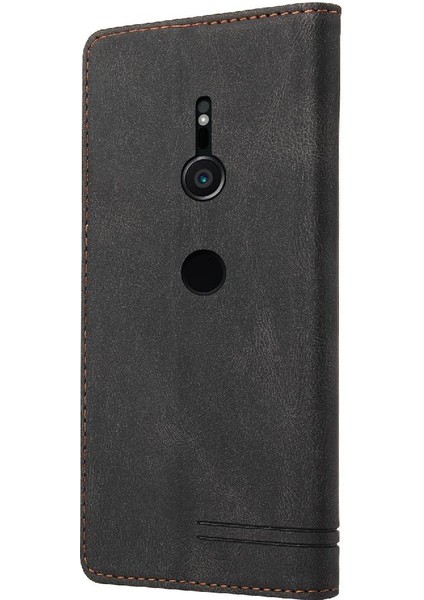 Sony Xperia Xz2 Premium Deri Kickstand Iki Kart Yuvaları Için Kılıf (Yurt Dışından) indirimleri