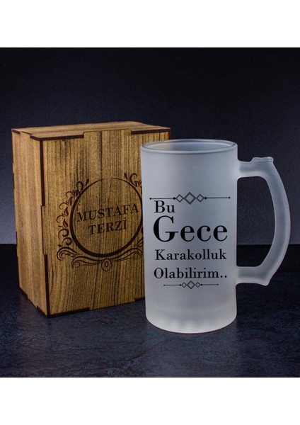 Kişiye Özel Kutusunda Bira Bardağı Hediye Seti 108284