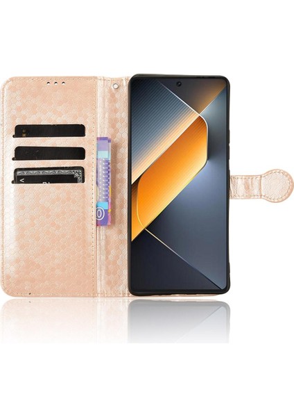 Tecno Pova 6 Pro Manyetik Toka Geometrik Desen Deri Cüzdan Için Kılıf (Yurt Dışından)