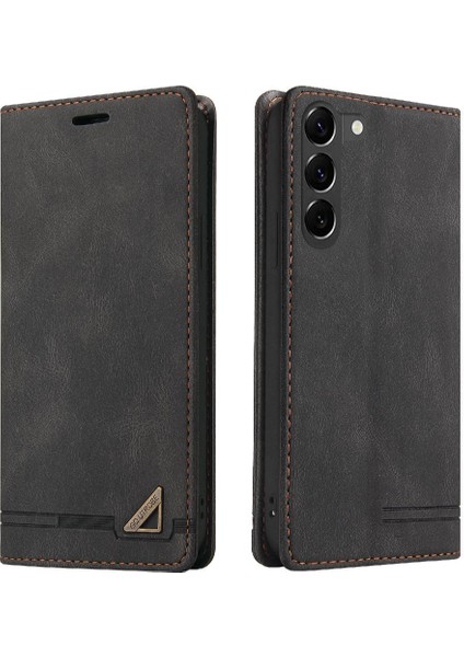 Samsung Galaxy S23 Kickstand Iki Kart Yuvaları Premium Deri Kılıf (Yurt Dışından)