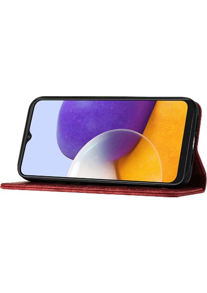 Samsung Galaxy A22 5g Flip Folio Cüzdan Kılıf Kabartmalı Kelebek (Yurt Dışından) indirimleri