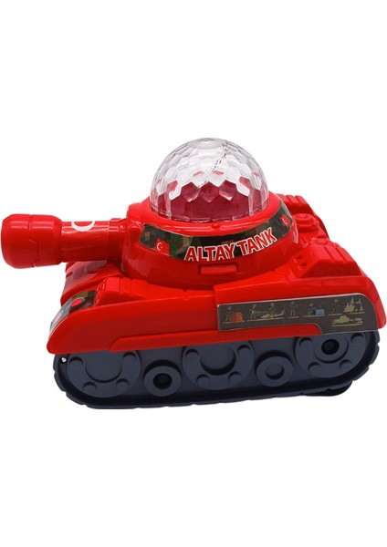 Ideal Toys Pilli Işıklı Müzikli Mini Oyuncak Tank 01/2075