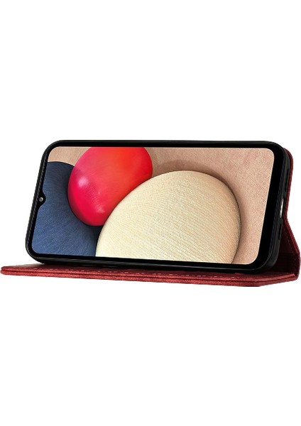 Samsung Galaxy A12 5g Kart Cep Cüzdan Kılıf Kabartmalı Kedi (Yurt Dışından) modelleri