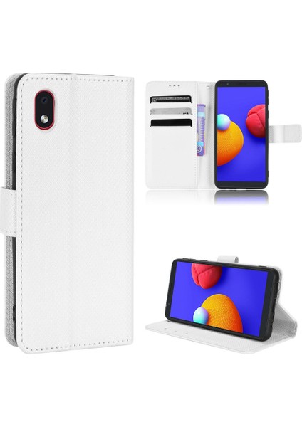 Samsung Galaxy A01 Çekirdek Kickstand Kapak Kart Tutucu Manyetik (Yurt Dışından)