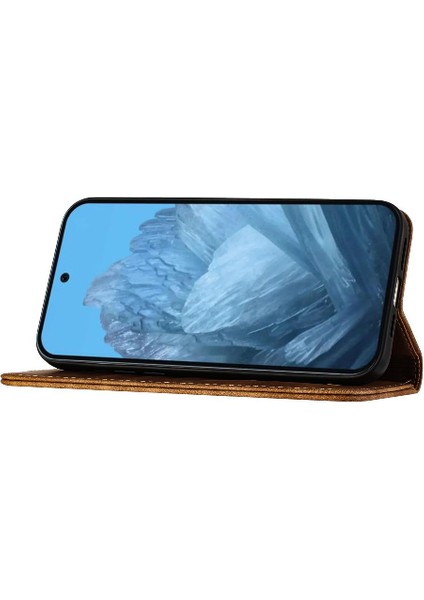 Google Piksel 9 Pro Kabartmalı Kelebek Kedi Cüzdan Kılıf Kartı Için Kılıf (Yurt Dışından)