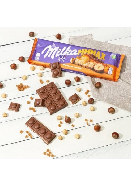 Mmmax Wholenut Caramel 300 gr Bütün Fındıklı Karamelli Ithal