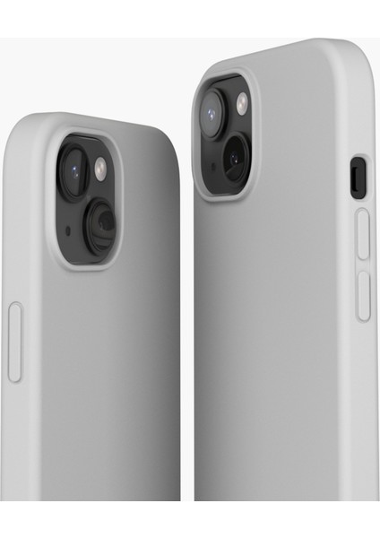 iPhone 15 Plus Için Manyetik Silikon Kılıf - Açık Gri fiyatları