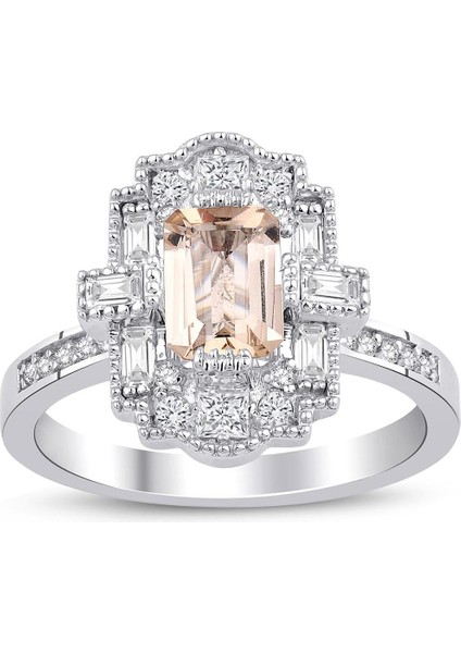 Pırlanta Tasarım Morganite Yüzük