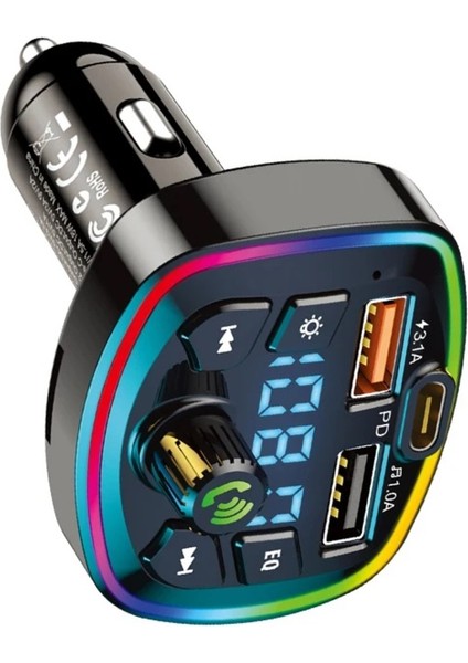 Rgb Işıklı Araç USB Bluetooth Transmitter fiyatları