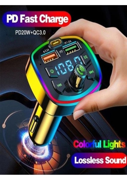 Rgb Işıklı Araç USB Bluetooth Transmitter fırsatları