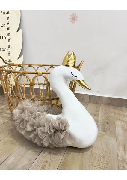 Kuğu Tüllü Yastık