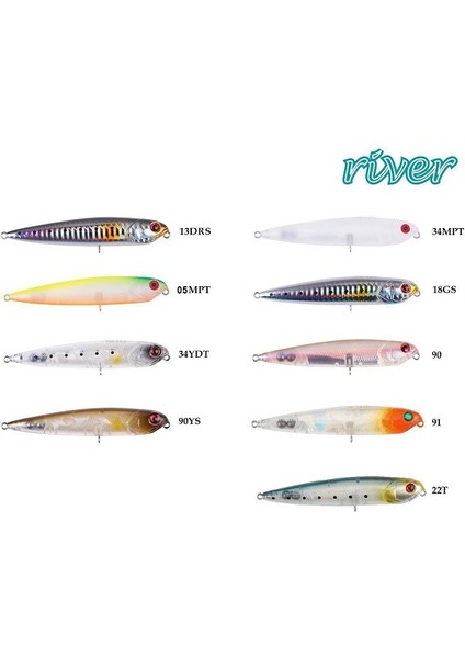 Seabass Bullet 95 9.5cm 11G Popper Maket Balık RENK:90YS