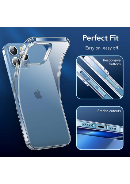 Esr iPhone 13 Pro Classic Hybrid Temperli Şeffaf Kılıf - Clear