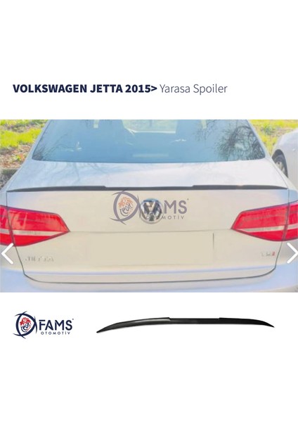 Fams Otomotiv Volkswagen Jetta Yarasa Spoiler Esnek Plastik 122 cm