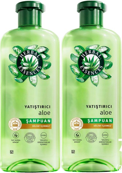 Herbal Essences Yatıştırıcı Aloe Içeren Şampuan 350 ml X2