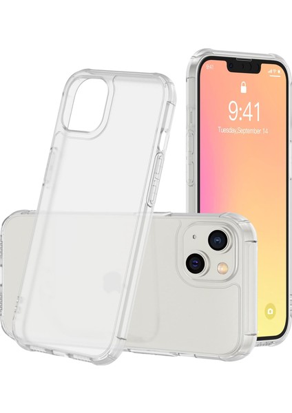 Esr iPhone 13 Ice Shield Temperli Köşeli Mat Şeffaf Kılıf- Matte Clear