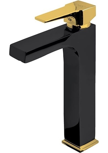 Aqua Çanak Tipi Lavabo Bataryası Siyah Altın 941001BG