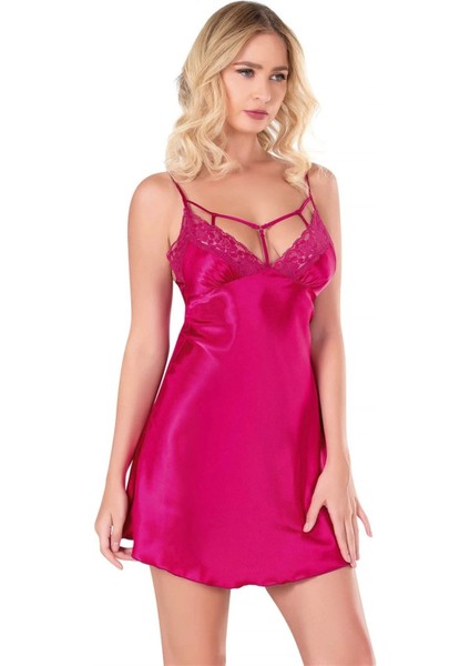 Vişne Kısa Saten Gecelik fiyatları