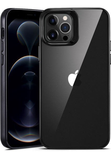 Esr iPhone 12 Pro Max Halo Şeffaf - Siyah Crystal Kılıf