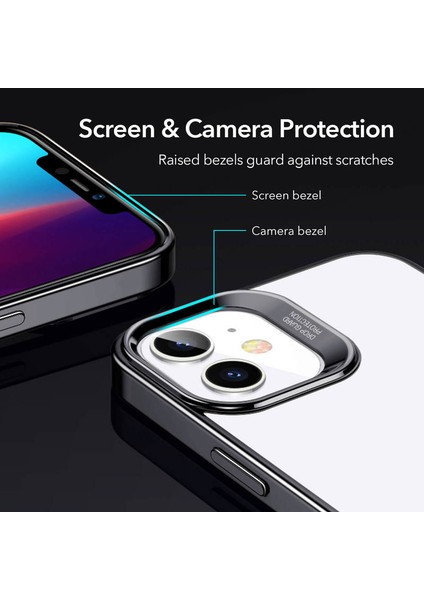 Esr iPhone 12 Pro Max Halo Şeffaf - Siyah Crystal Kılıf