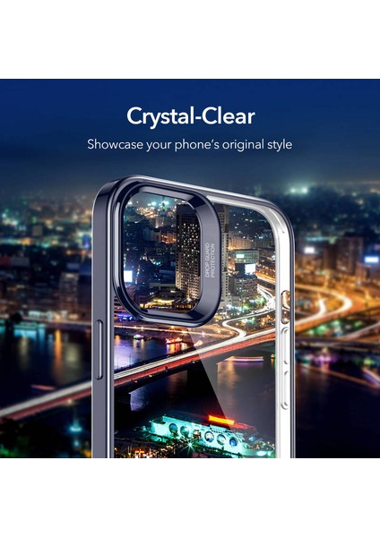 Esr iPhone 12 Pro Max Halo Şeffaf - Siyah Crystal Kılıf