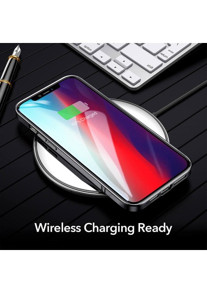 Esr iPhone 12 Pro Max Halo Şeffaf - Siyah Crystal Kılıf