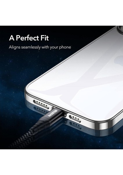 Esr iPhone 12 Pro Max Halo Şeffaf - Siyah Crystal Kılıf