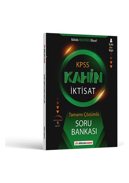 2024 KPSS A Grubu Kahin İktisat Tamamı Çözümlü Soru Bankası