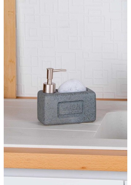 Ocean Süngerli Sıvı Sabunluk Gri