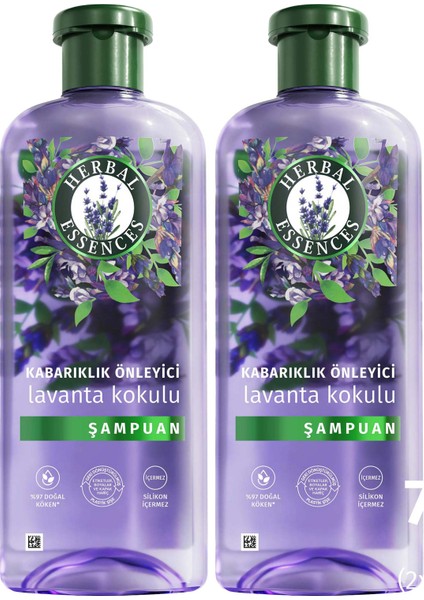 Herbal Essences Herbal Es Kabarlıklık Önleyici Lavanta Kokulu Şamp 350MLX2