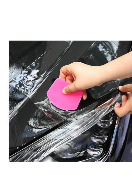 Ppf/tph Silikon Çekçek Ragle Cam Filmi Çekme Uygulama Aparatı Oval Pembe 9.4x7.4cm fiyatları