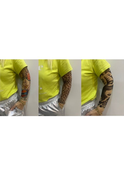 Kızlar Serisi 3 Çift 6 Adet Giyilebilir Dövme Sleeve Tattoo SET29 fiyatları