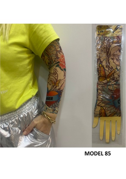 Kızlar Serisi 3 Çift 6 Adet Giyilebilir Dövme Sleeve Tattoo SET29 modelleri