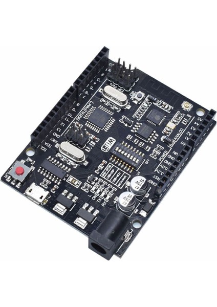 Arduino Uno R3 Wifi ESP8266 CH340 Micro USB 32MBIT Kablosuz Internet Kod Geliştirme Eğitim Kartı