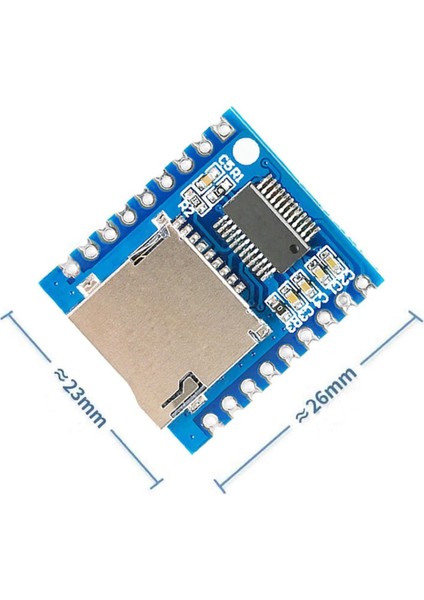 XY-V17B Mp3 Wav Ses Çalma Modülü Micro Sd 32GB Hafıza FAT16 FAT32 24 Bit Dac