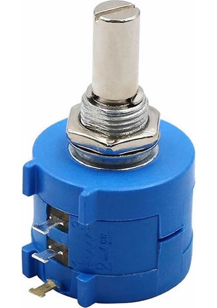 3590S-2-103L 10KOHM 10 Tur Potansiyometre Panel Montaj Hassas 360 Derece Döner Mil Ayarlanabilir