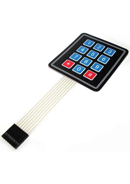 Arduino 4x3 Membran Matrix Keypad 12 Buton Tuş Takımı
