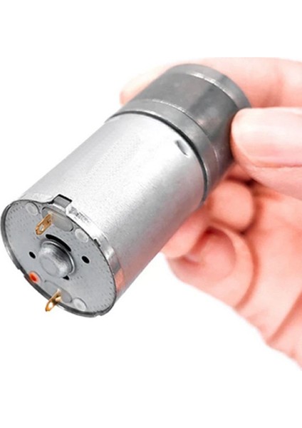 12V 30RPM JGA25-370 Redüktörlü Dc Motor Yüksek Tork Kuvvet 25MM Robot Oyuncak Rc Araba