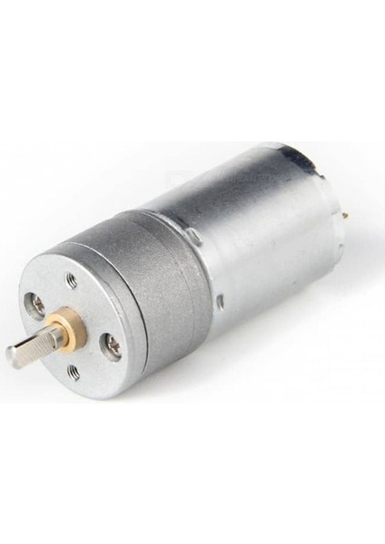 12V 30RPM JGA25-370 Redüktörlü Dc Motor Yüksek Tork Kuvvet 25MM Robot Oyuncak Rc Araba