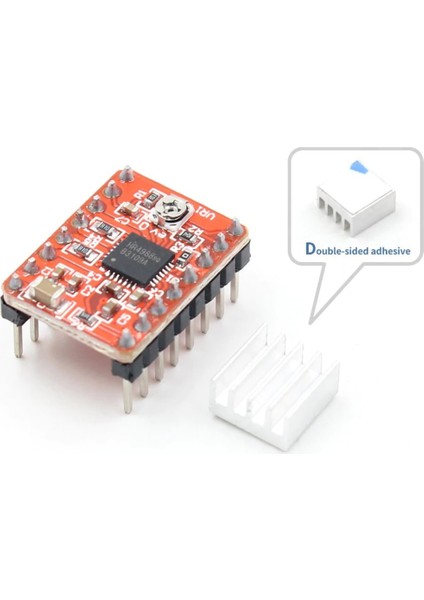 A4988 Bipolar Step Motor Sürücü Modül Dc 35V 2A Mikrostep 32 Adım 3D Yazıcı Robot Cnc Reprap Mks